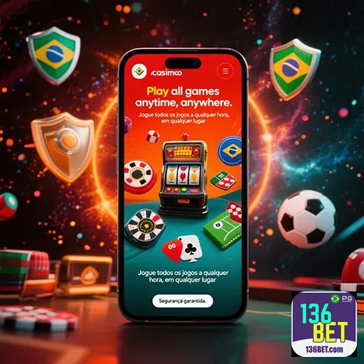 Imagem promocional da 136bet mostrando a marca e opções de apostas no app 136bet-App05