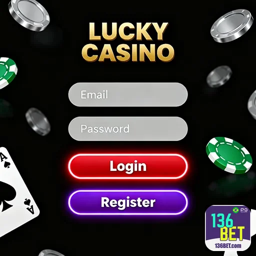 Tela de login de cassino móvel com dispositivos conectados