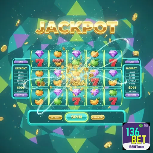 Imagem de variedades de slot games diversos na 136bet